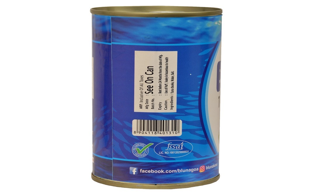 Bluna Tuna Chunks In Brine    Tin  425 grams